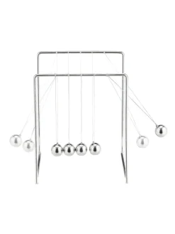 Newton-Pendel in Silber