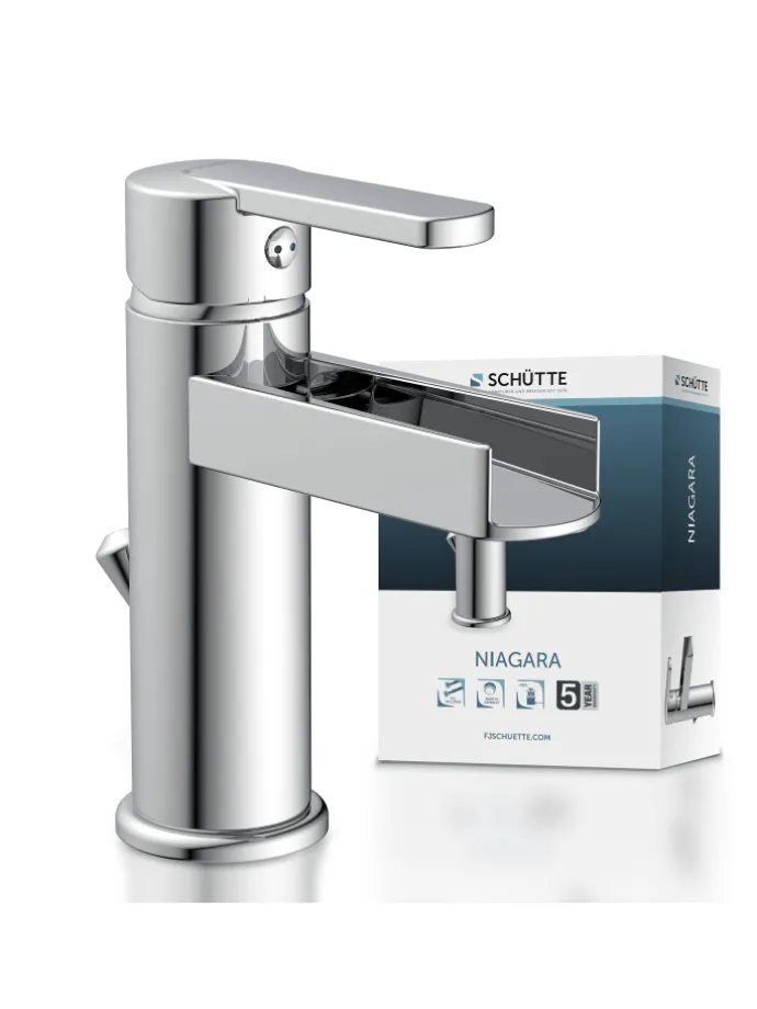 NIAGARA Waschtischarmatur, Chrom, mit Schwallauslauf