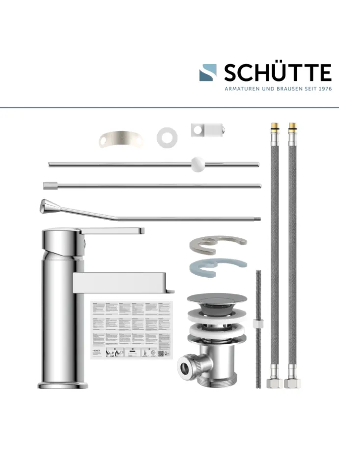 NIAGARA Waschtischarmatur, Chrom, mit Schwallauslauf