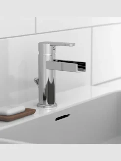 NIAGARA Waschtischarmatur, Chrom, mit Schwallauslauf