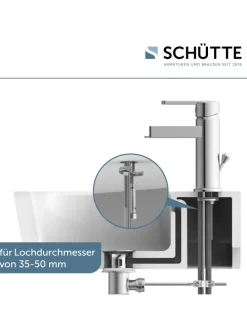 NIAGARA Waschtischarmatur, Chrom, mit Schwallauslauf