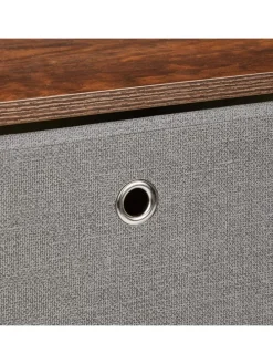 Nischenregal in Braun/ Grau - (B)20 x (H)76 x (T)48 cm