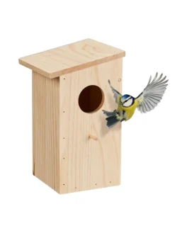 Nistkasten in Natur - (B)15 x (H)25,5 x (T)16 cm