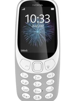 Nokia 3310 2G Unlocked Mobiltelefon 2,4 Zoll Farbdisplay retro grey