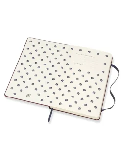 Notizbuch "Die Schöne und das Biest" in Lila - (B)13 x (H)21 cm