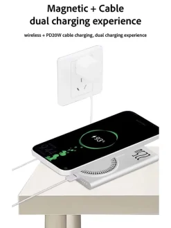 Notstrombatterie in Silber - 5000 mAh