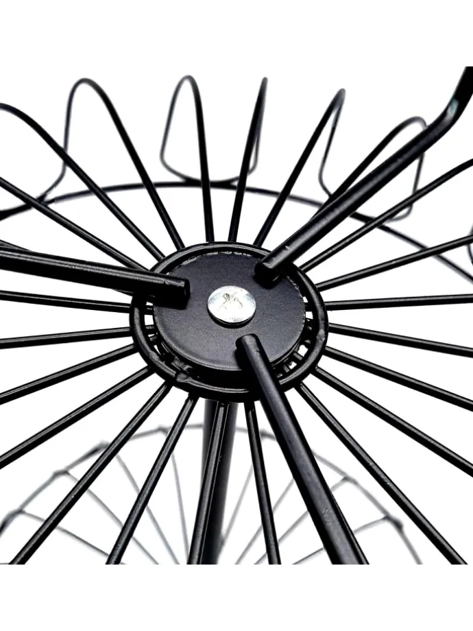 Obstkorb Etagere in Schwarz - 2 Etagen