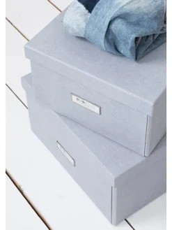 Ordnungsbox in Hellgrau - (B)22,5 x (H)13,5 x (T)31,5 cm