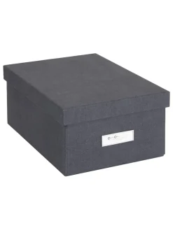 Ordnungsbox in Schwarz - (B)22,5 x (H)13,5 x (T)31,5 cm