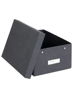 Ordnungsbox in Schwarz - (B)22,5 x (H)13,5 x (T)31,5 cm