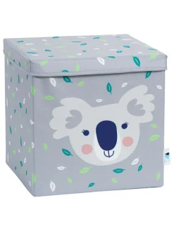 Ordnungsbox "Koala" in Grau - (B)33 x (H)33 x (T)33 cm