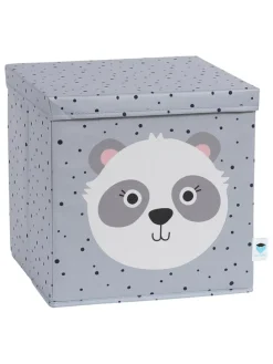 Ordnungsbox "Panda" in Grau - (B)33 x (H)33 x (T)33 cm