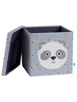 Ordnungsbox "Panda" in Grau - (B)33 x (H)33 x (T)33 cm