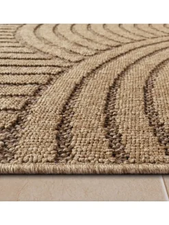 Outdoor Teppich Natur Balkon, Terrasse in Beige