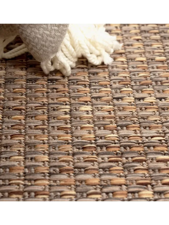 Outdoor Teppich Natur Balkon, Terrasse in Beige