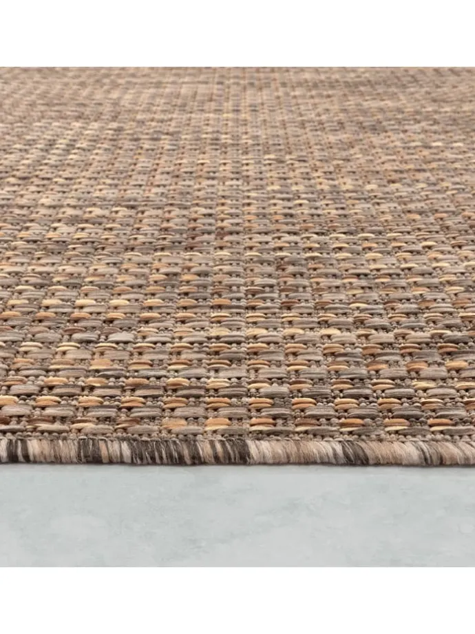 Outdoor Teppich Natur Balkon, Terrasse in Beige