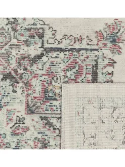 Outdoor Teppich Orientalisch Vintage Balkon, Terrasse in Creme