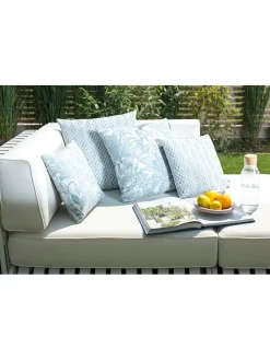 Outdoor-Kissenhülle "Nassau" in Petrol - (L)40 x (B)40 cm