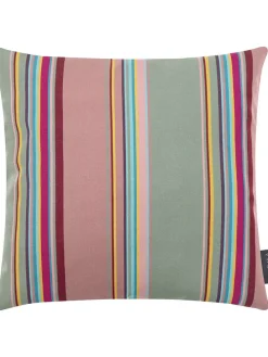 Outdoor-Kissenhülle "Saint Tropez" in Mint/ Rosa - (L)40 x (B)40 cm