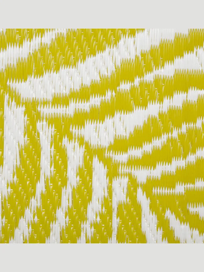 Outdoorteppich KOTA in Gelb/Weiß - (W) 120 x (H) 0.5 x (L) 180 cm