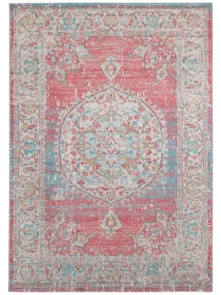 Outdoor-Teppich "Maggio" in Rot/ Hellblau