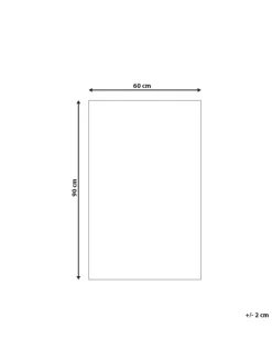 Outdoorteppich MANGO in Blau/Weiß - (W) 60 x (H) 0.5 x (L) 90 cm