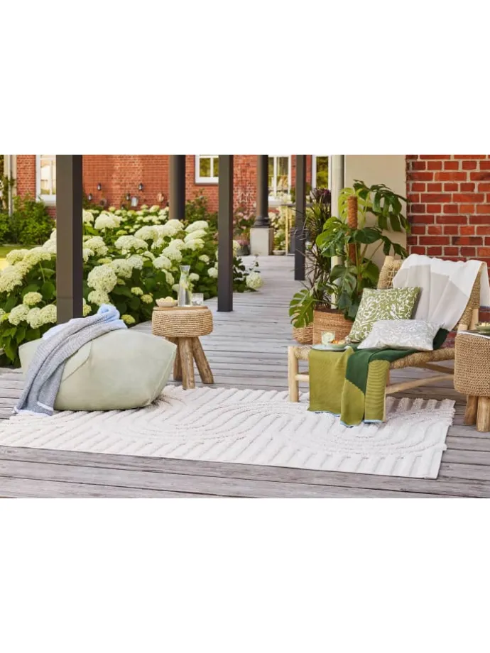 Outdoorteppich Miles in creme beige