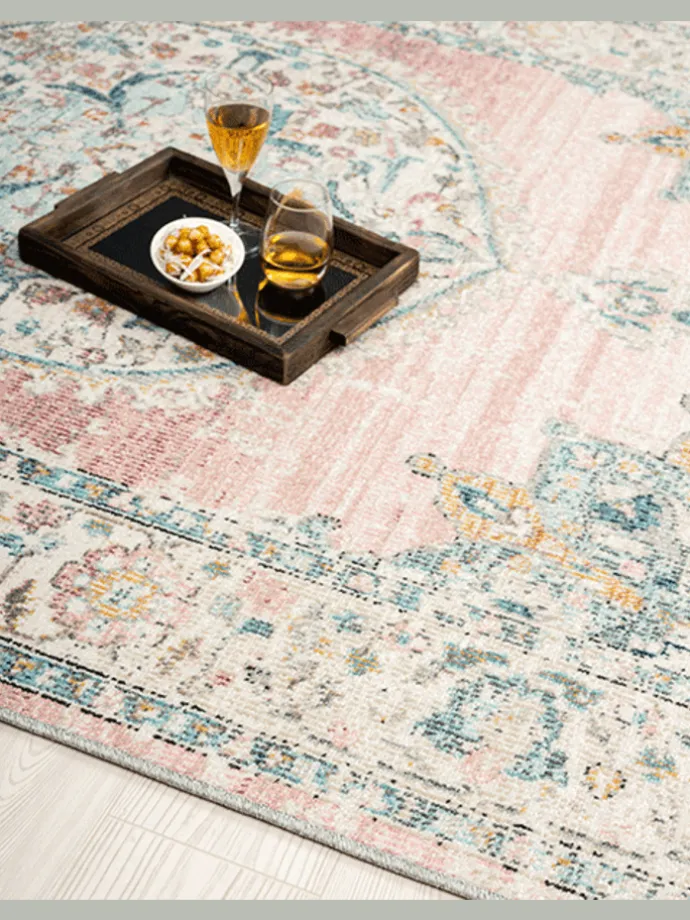 Outdoorteppich Palma A in Rosa