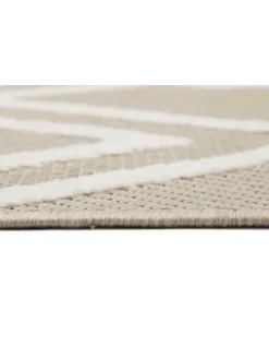 Outdoorteppich Rave in beige, weiss