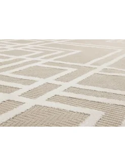 Outdoorteppich Rave in beige, weiss