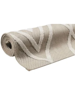 Outdoorteppich Rave in beige, weiss