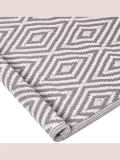 Outdoorteppich SIKAR in Grau/Weiß - (W) 120 x (H) 0.5 x (L) 180 cm