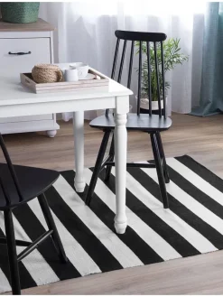 Outdoorteppich TAVAS in Schwarz/Weiß - (W) 160 x (H) 0.7 x (L) 230 cm