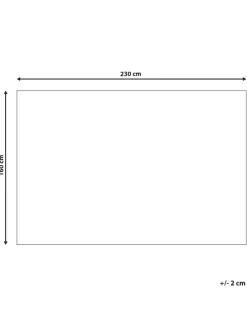 Outdoorteppich TAVAS in Schwarz/Weiß - (W) 160 x (H) 0.7 x (L) 230 cm