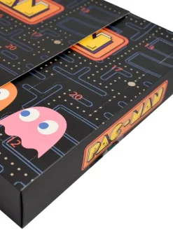 Pac-Man Socken Adventskalender mit 12 Paar Socken kurz und lang in Mehrfarbig