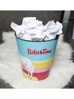 Papierkorb Bibi und Tina in Blau - 10 Liter