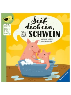 Pappbilderbuch "Seif dich ein, sagt das Schwein"