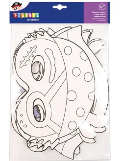 Pappmasken "Pirates" - 12 Stück - ab 3 Jahren