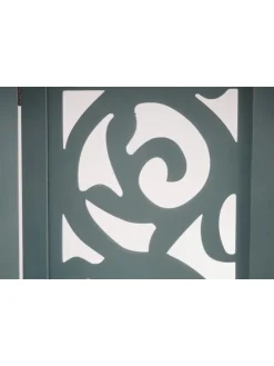 Paravant Izmir mit Ornamente, 170x161x2cm, grün