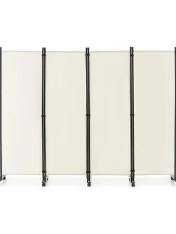 Paravent 4 tlg. 173 cm in Beige