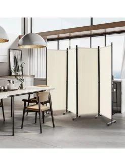 Paravent 4 tlg. 173 cm in Beige