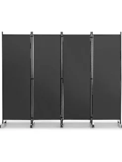 Paravent 4 tlg. 173 cm in Grau