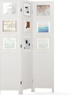 Paravent 170 x 121cm in Weiß