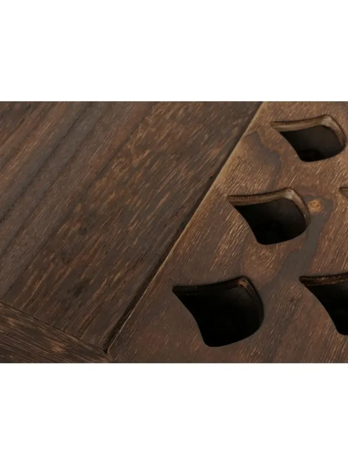 Paravent A84 mit Ornamente, Braun