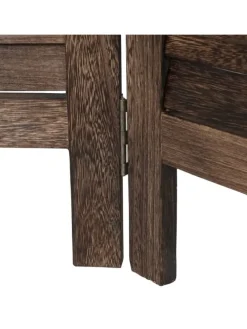 Paravent A84 mit Ornamente, Braun