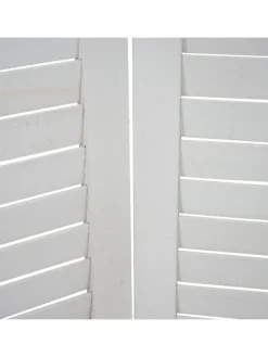 Paravent A84 mit Ornamente, Weiß