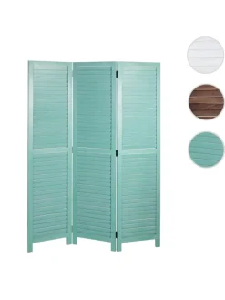 Paravent C30 im Shabby-Look, Grün