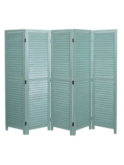 Paravent C30 im Shabby-Look, Grün