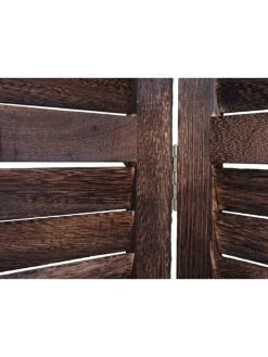 Paravent C30 im Shabby-Look, Braun