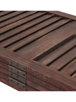 Paravent C30 im Shabby-Look, Braun